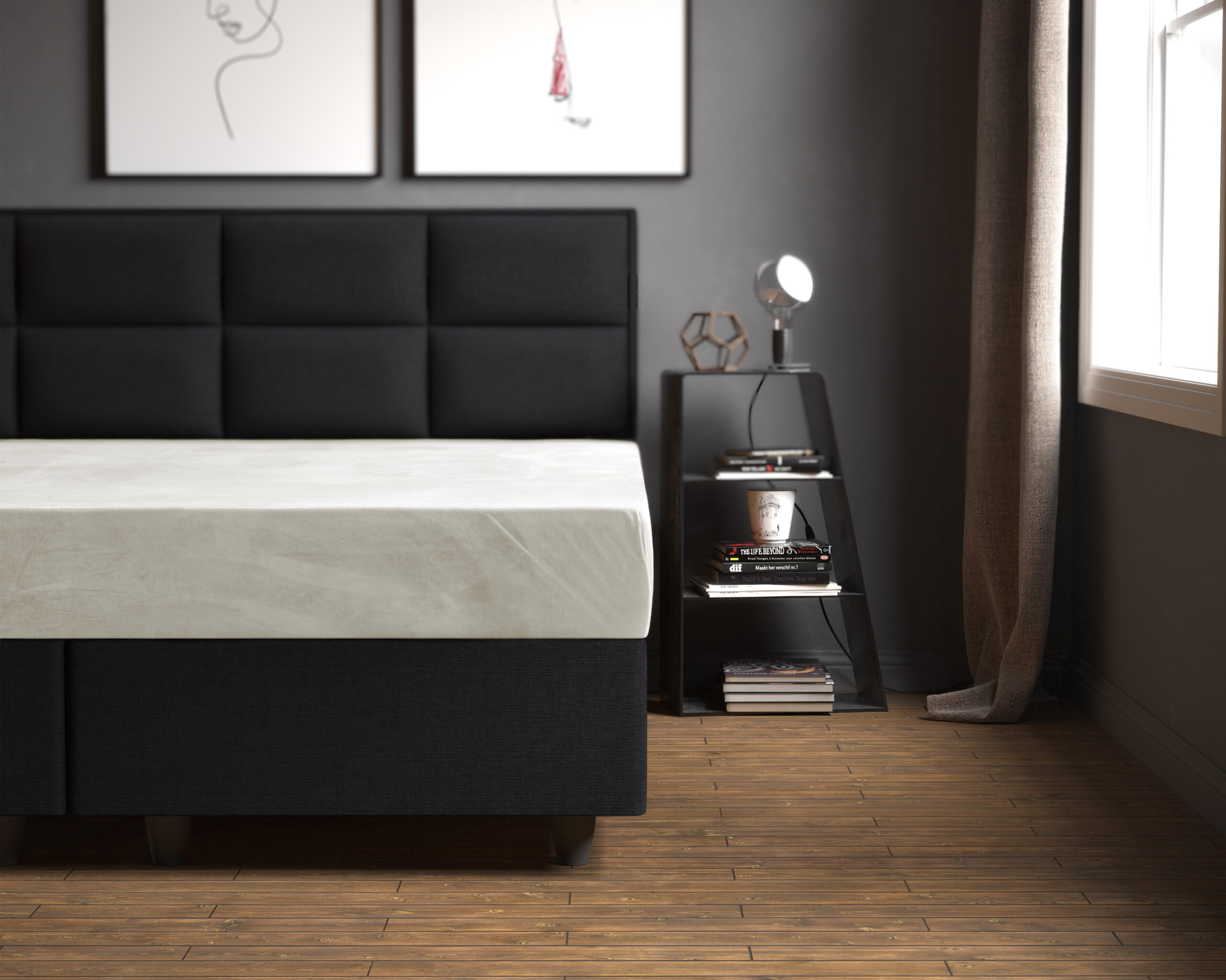 Velvet Hoeslaken Creme 140 x 200 - Afbeelding 2