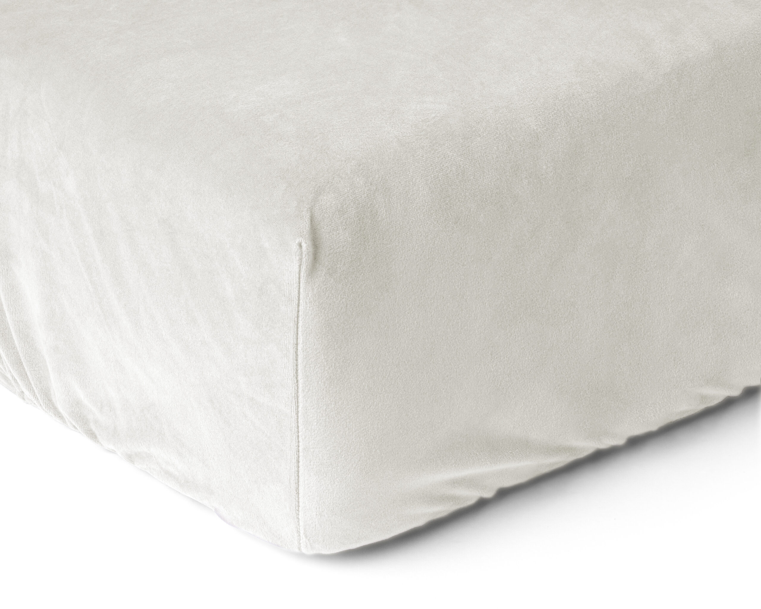 Velvet Hoeslaken Creme 180 x 200 - Afbeelding 4