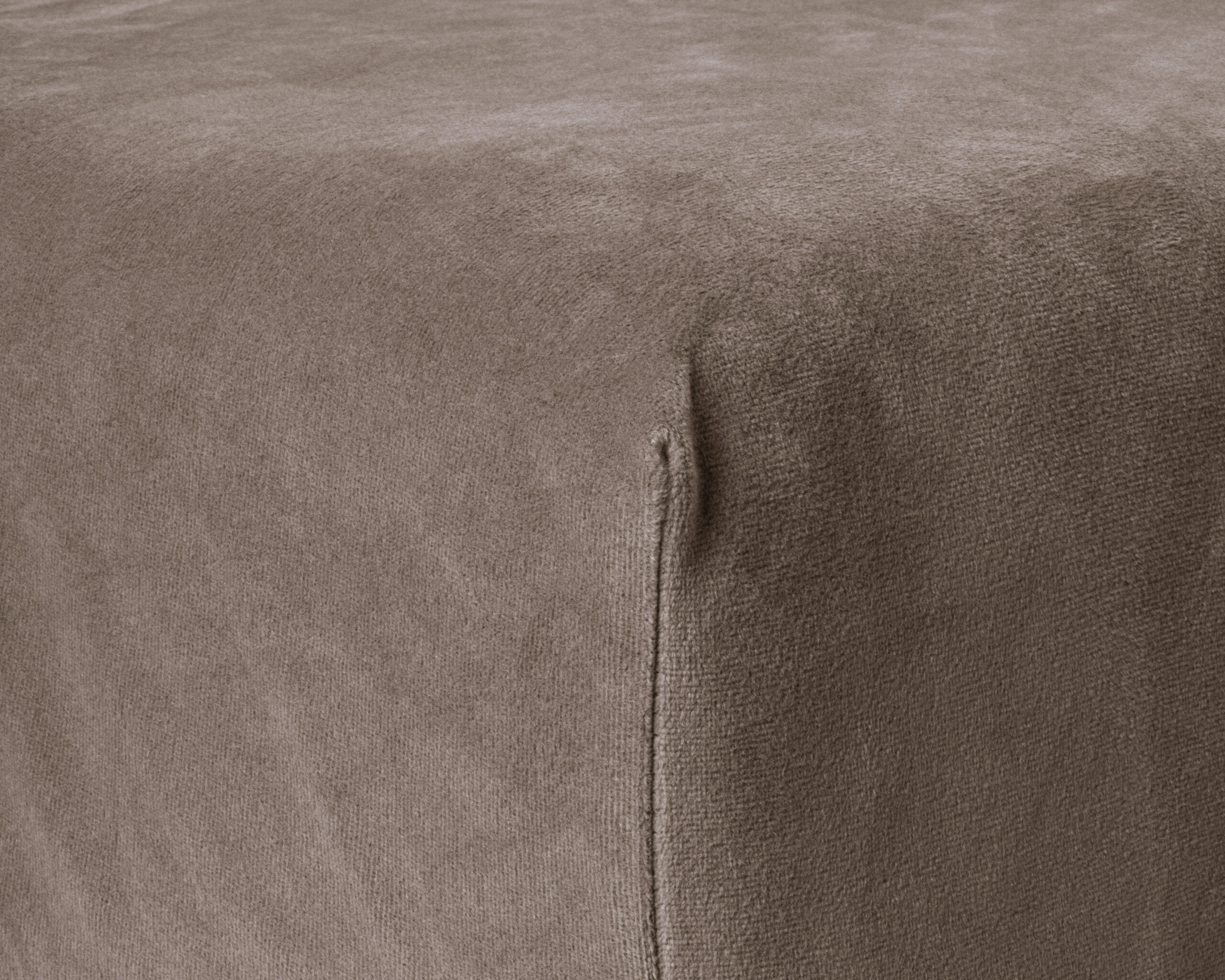 Velvet Hoeslaken Taupe 180 x 200 - Afbeelding 5