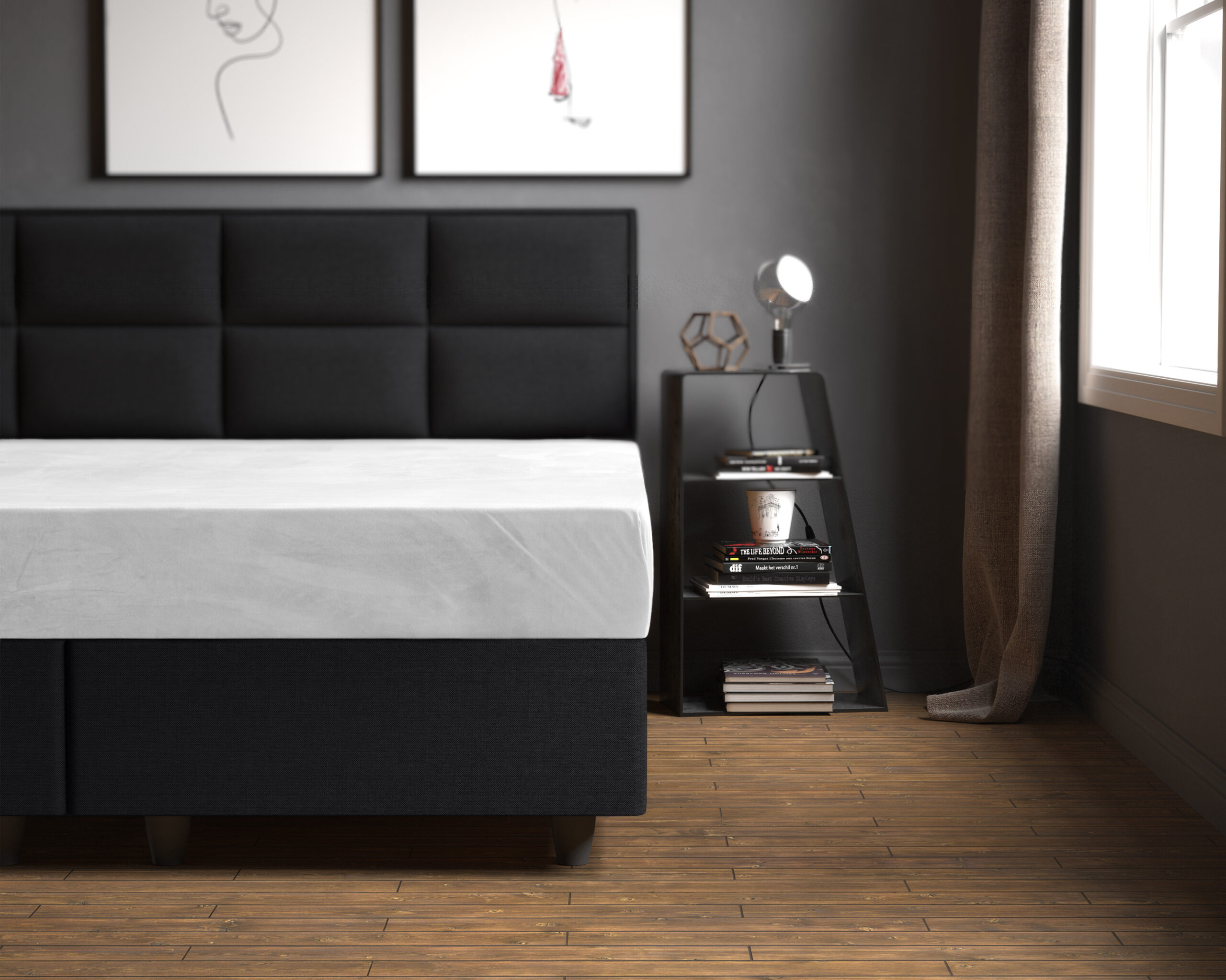 Velvet Hoeslaken Wit 140 x 200 - Afbeelding 2