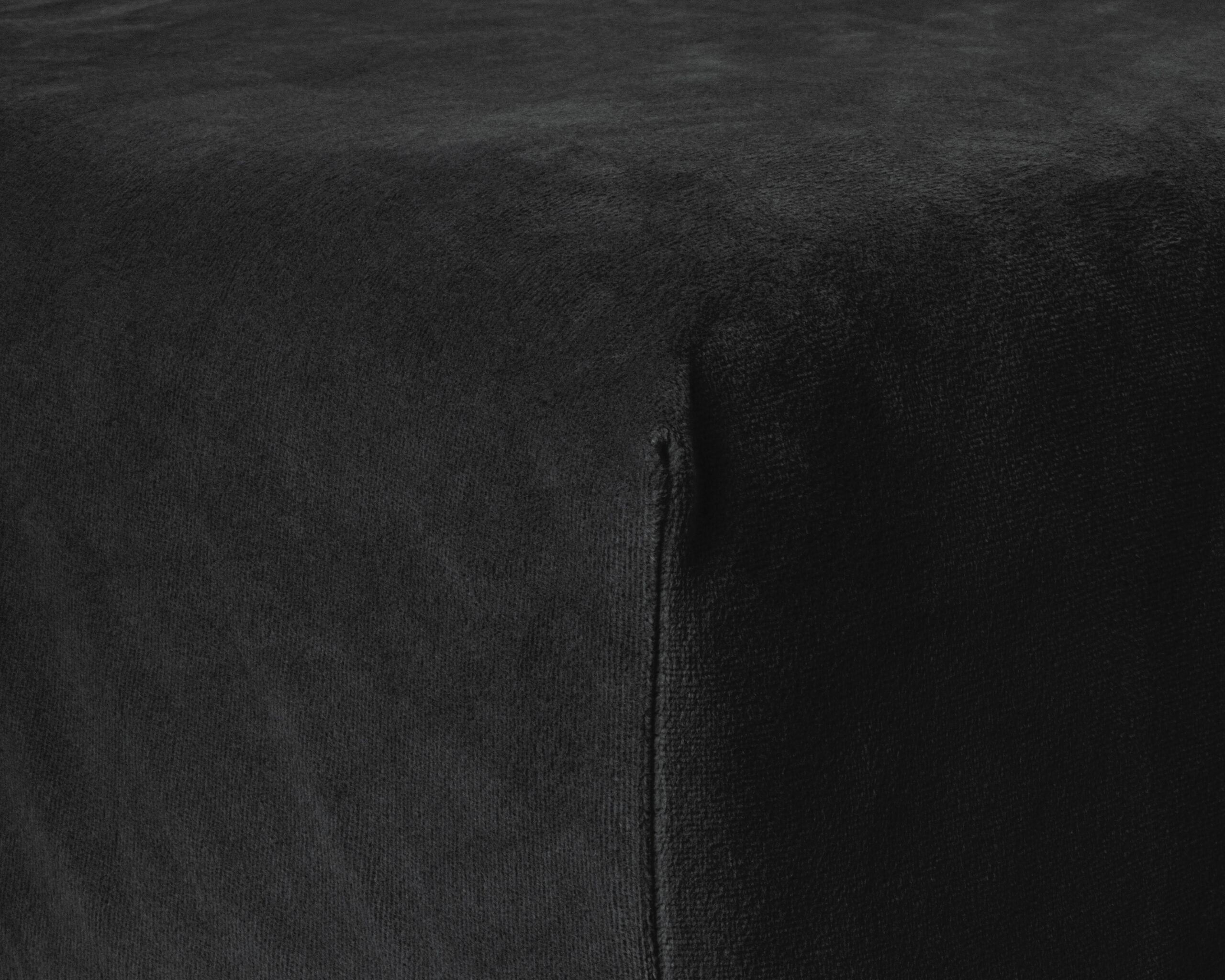 Velvet Hoeslaken Zwart 160 x 200 - Afbeelding 5