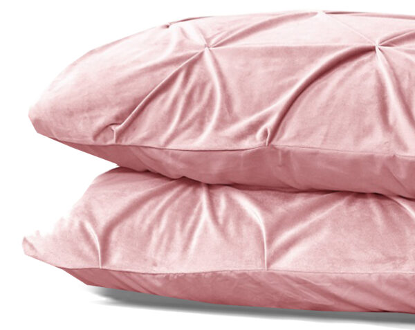 Velvet Pintuck 2pack kussenslopen Roze 60 x 70 - Afbeelding 2