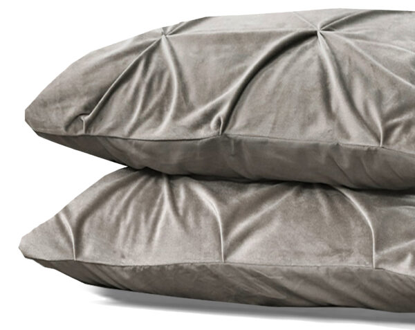 Velvet Pintuck 2pack kussenslopen Zand 60 x 70 - Afbeelding 2