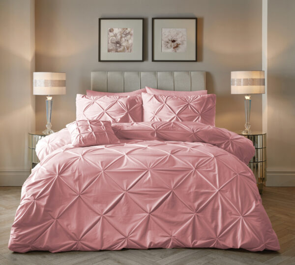 Velvet Pintuck Roze 240 x 200/220 - Afbeelding 2