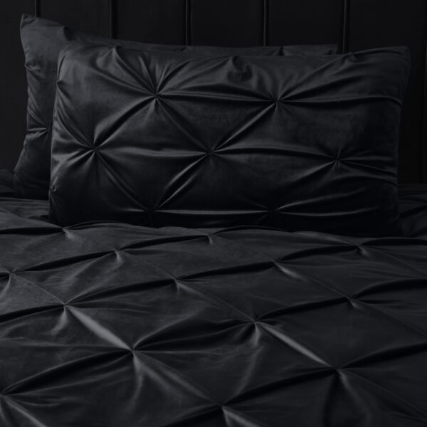 Velvet Pintuck Zwart 240 x 200/220 - Afbeelding 4