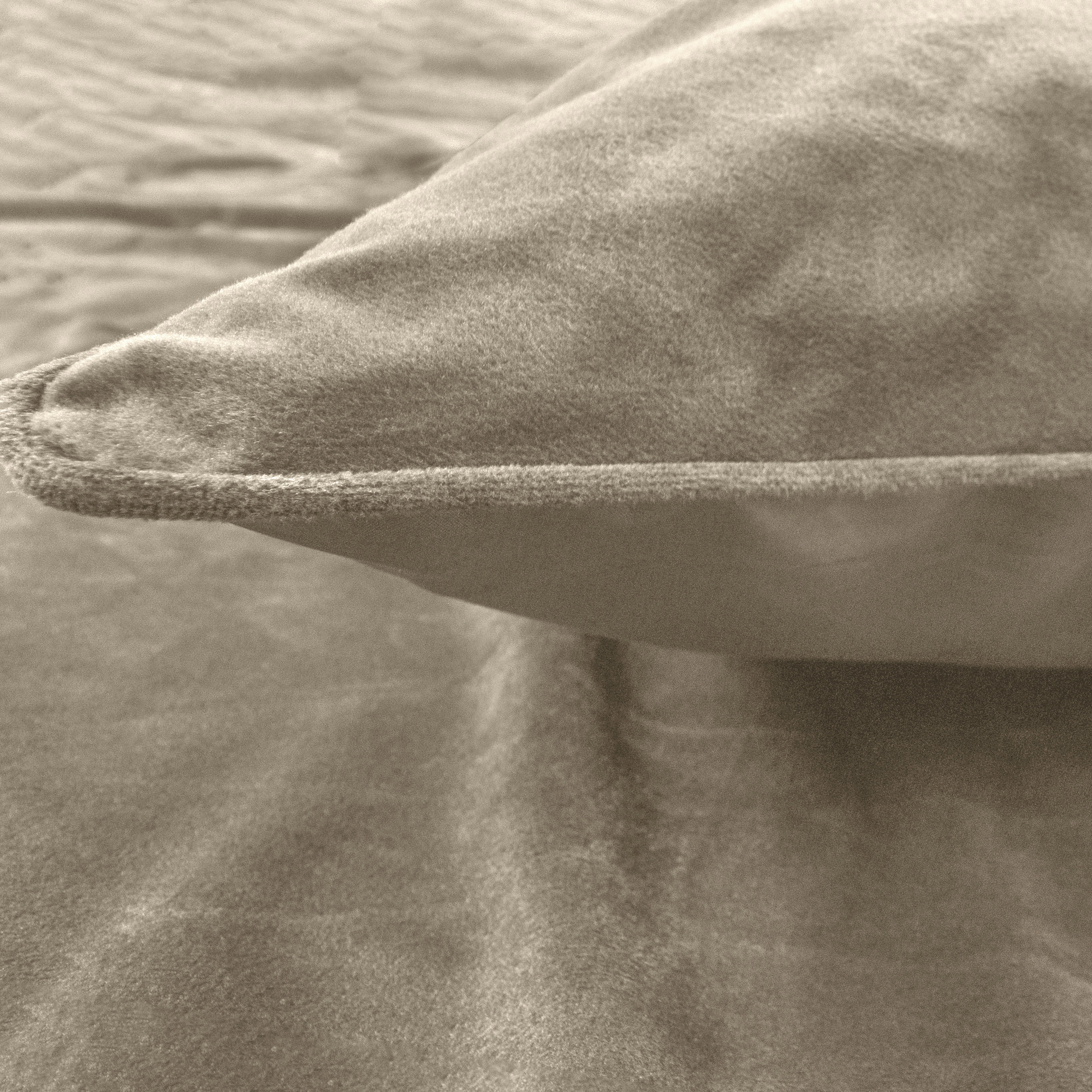 Velvet Piping Taupe / Grijs 200 x 220 - Afbeelding 3