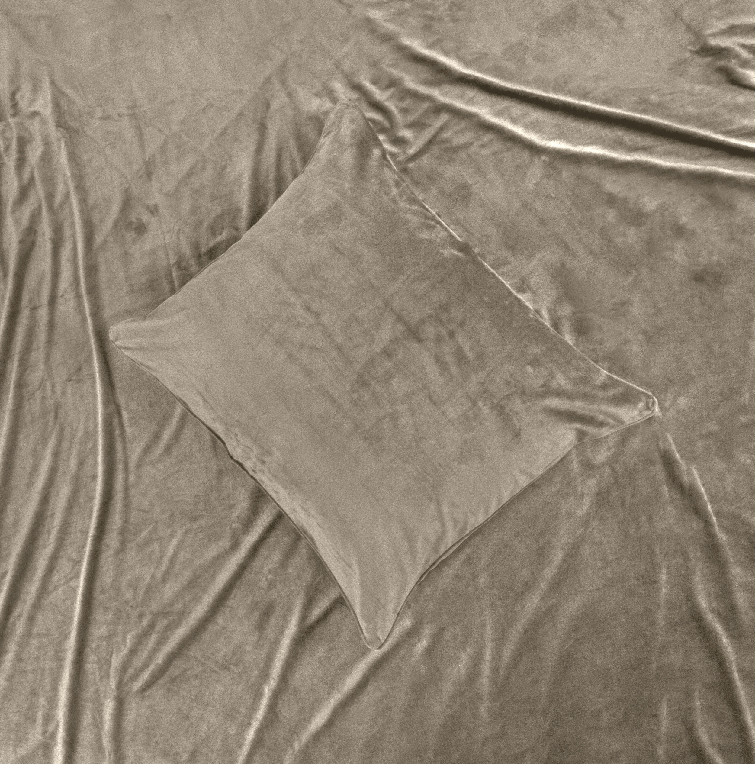 Velvet Piping Taupe / Grijs 200 x 220 - Afbeelding 5