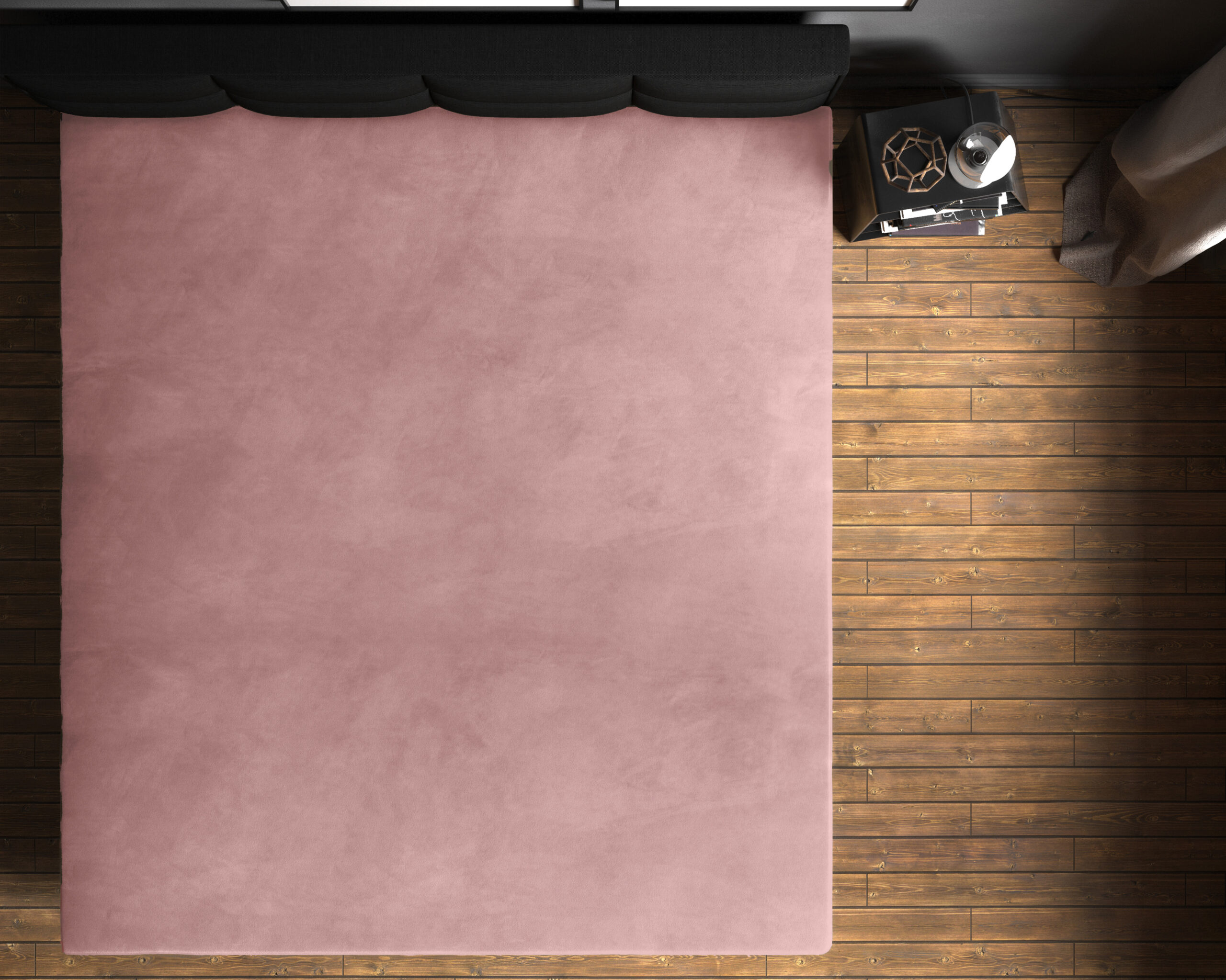 Velvet hoeslaken Oud Roze 90 x 200 - Afbeelding 4