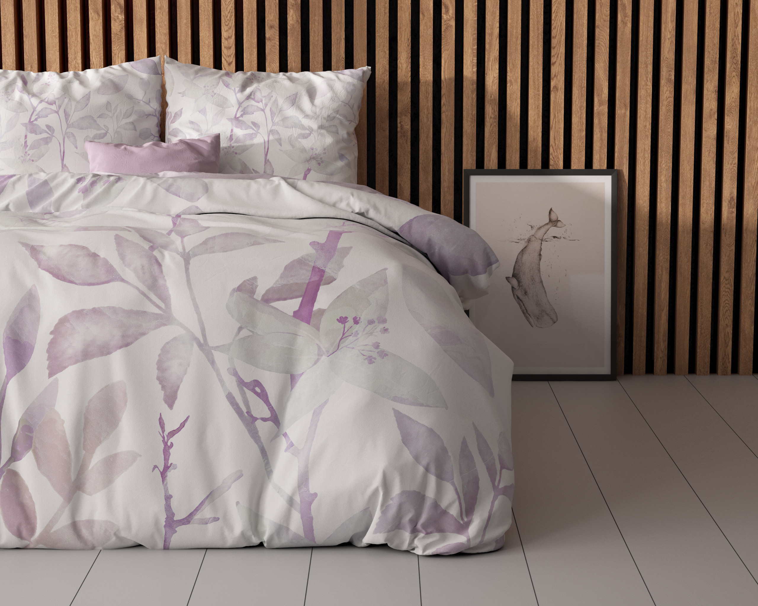 Water leaves Wit 140 x 200/220 - Afbeelding 3