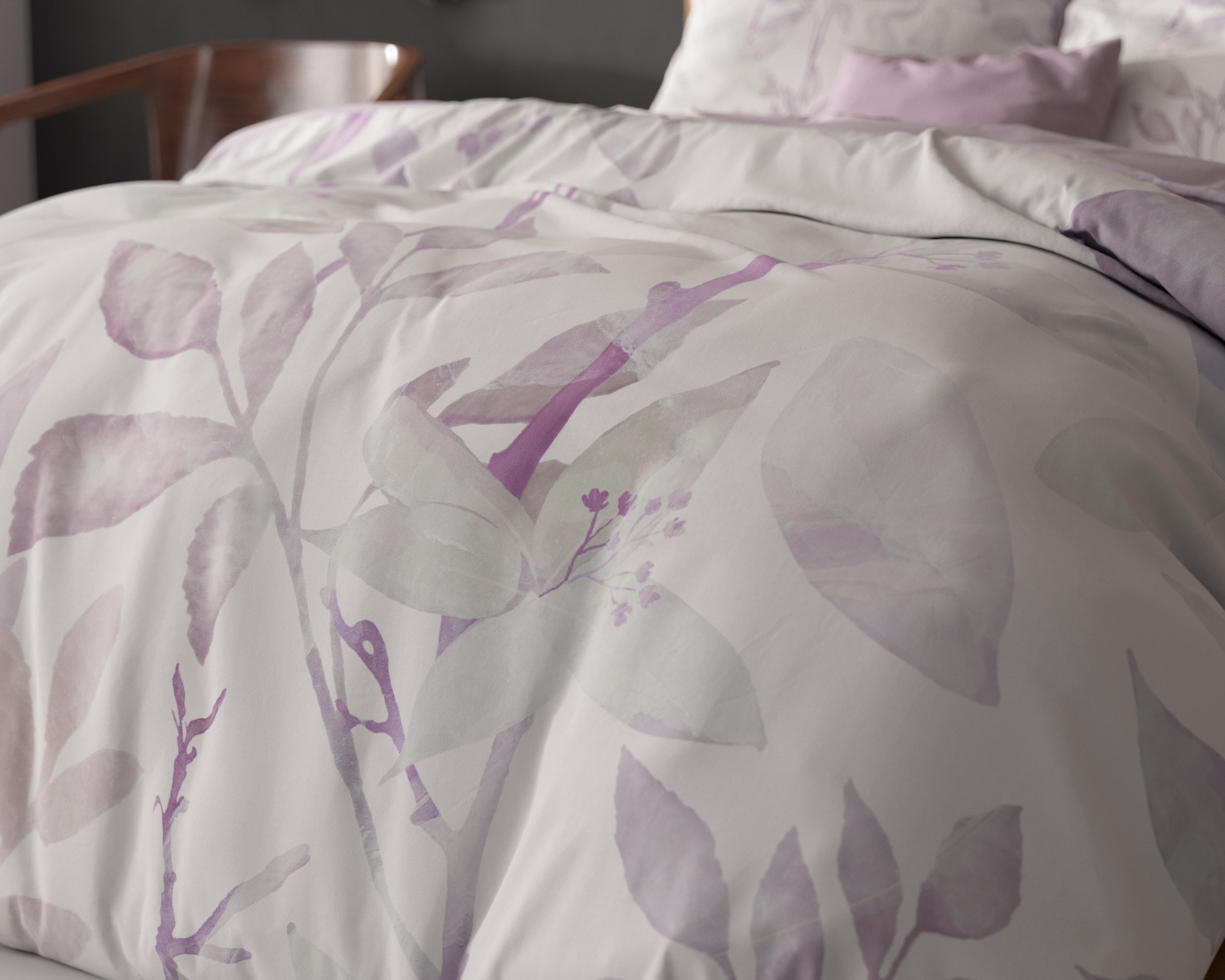 Water leaves Wit 140 x 200/220 - Afbeelding 4