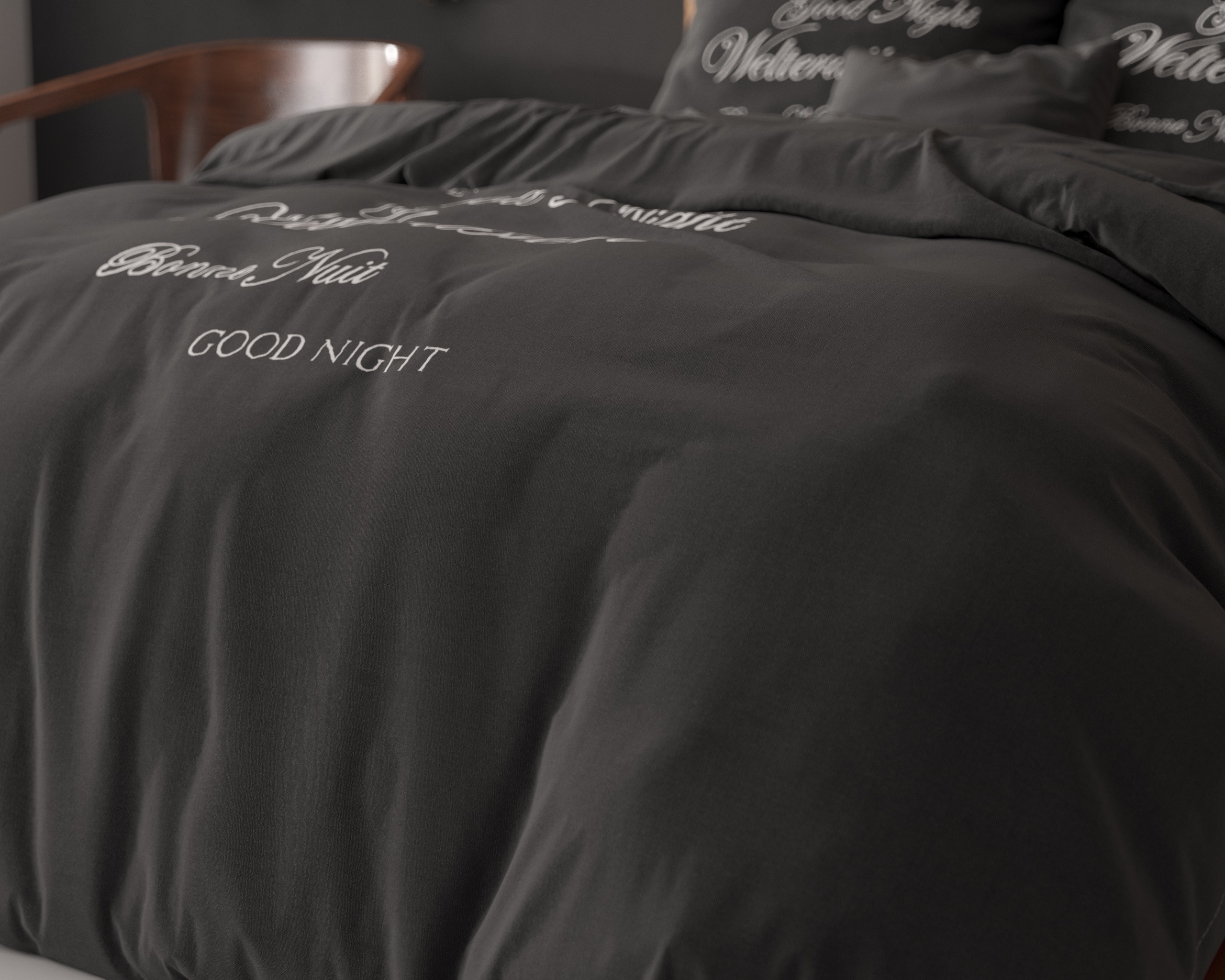 Welterusten Zwart 200 x 200/220 - Afbeelding 4