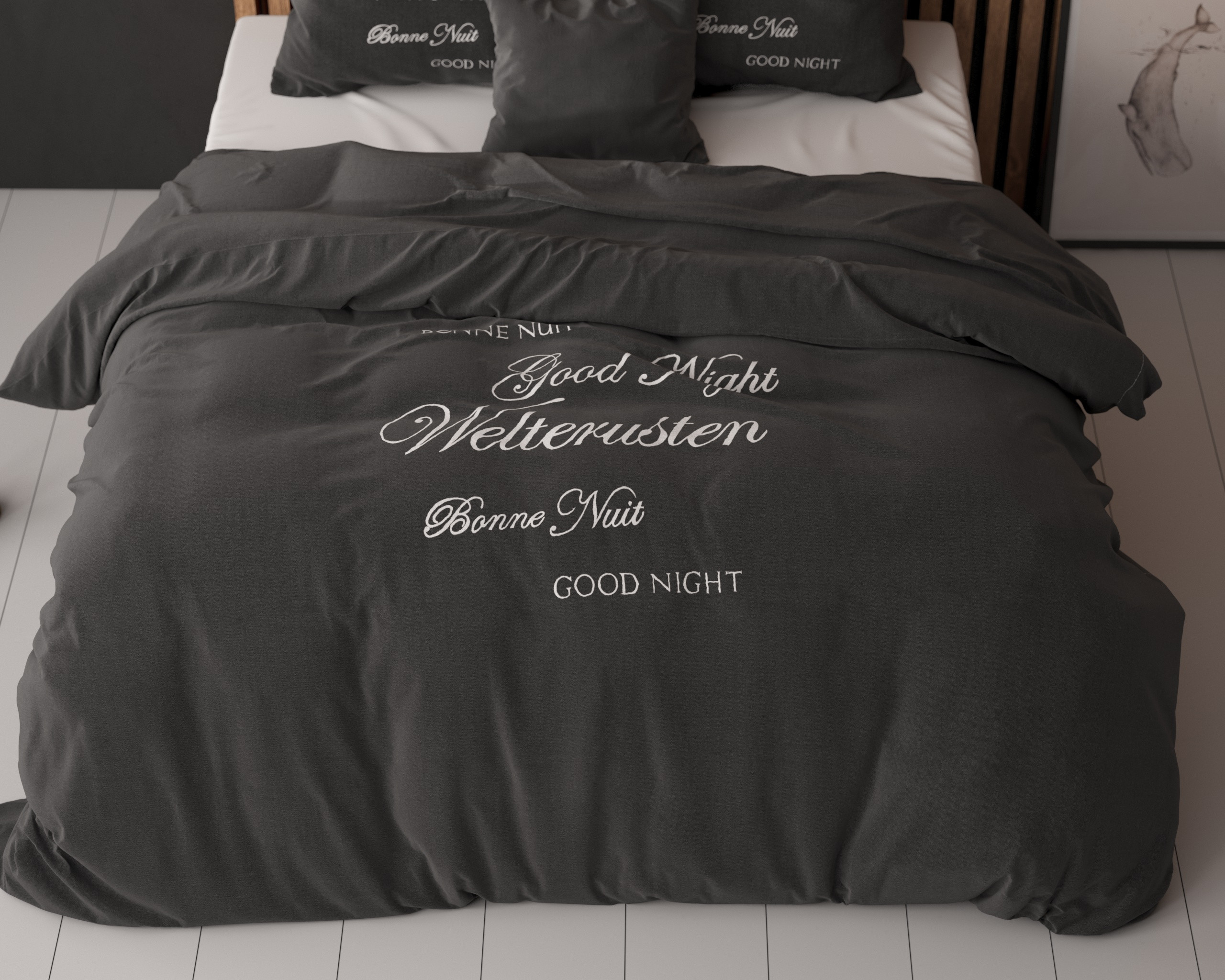 Welterusten Zwart 200 x 200/220 - Afbeelding 5