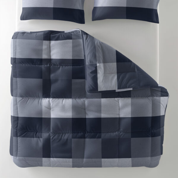 All-in one Lazy dekbed Anne Blauw 140 x 200 Met Kussensloop - Afbeelding 3
