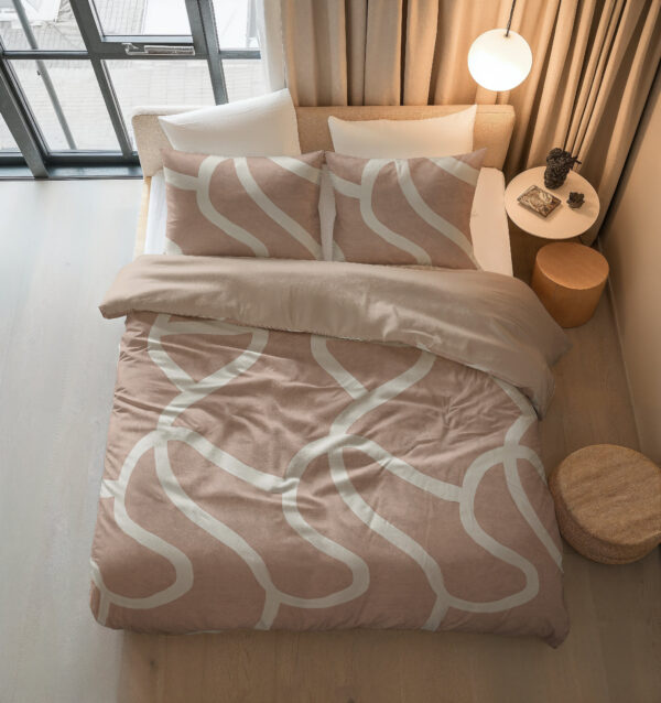 Clay Contours Perzikbruin 140 x 200/220 - Afbeelding 3