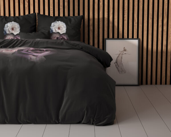 Deep Flowers Zwart 200 x 200/220 - Afbeelding 3