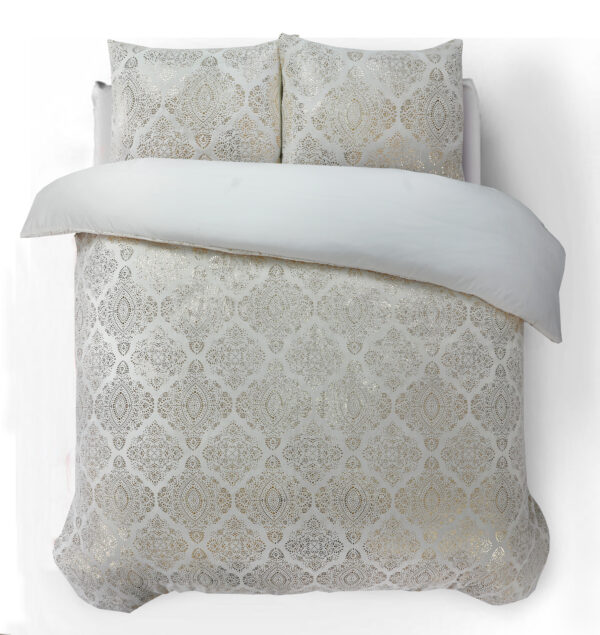 Glamour Flanel Art Foil Creme 200 x 200/220 - Afbeelding 2