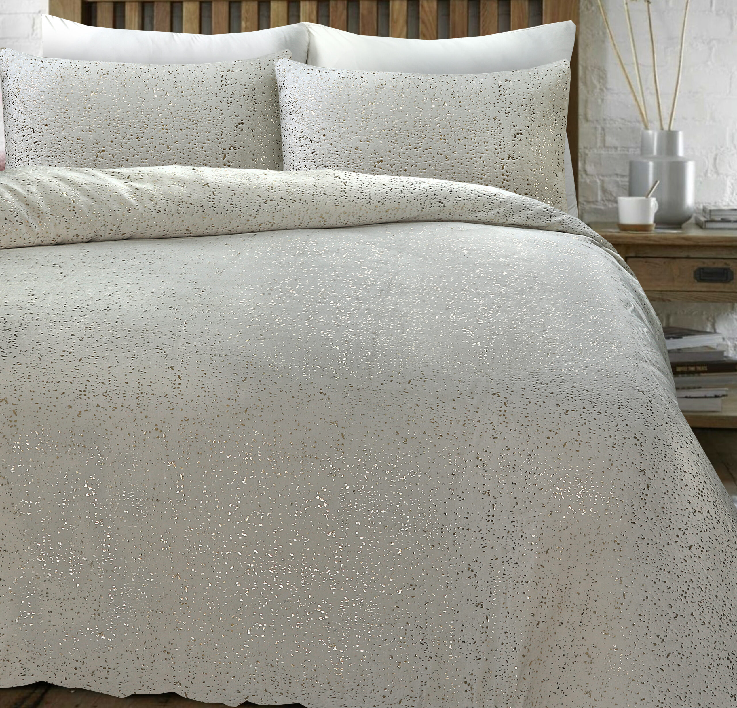 Glamour Flanel Sprankle Foil Creme 140 x 200/220