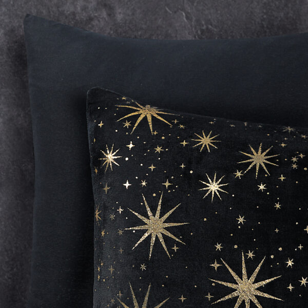 Glamour Flanel Stars Foil Zwart 200 x 200/220 - Afbeelding 4