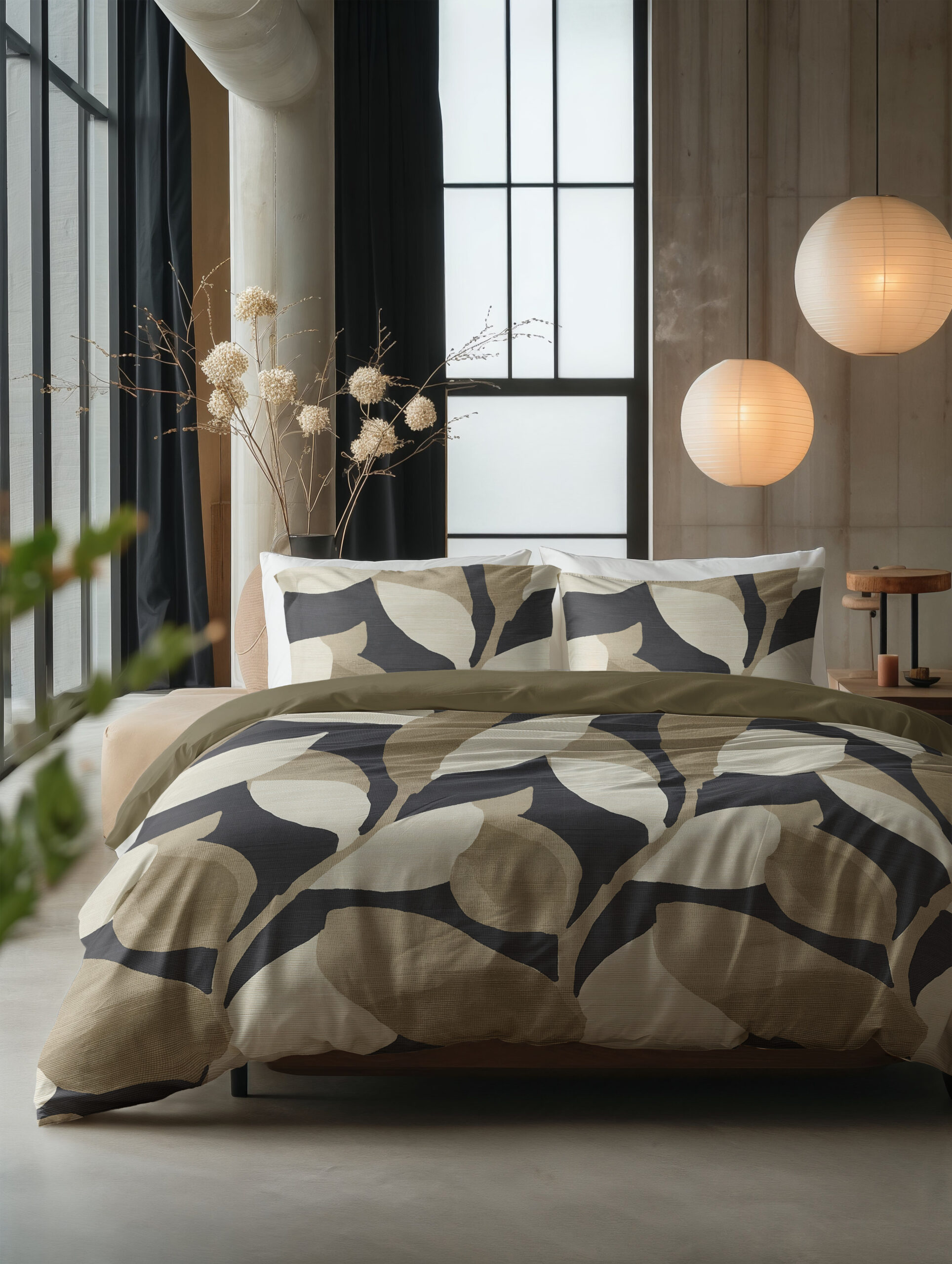 Graphic Garden Antraciet 240 x 200/220