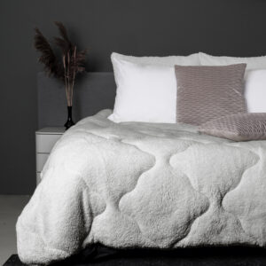 Lazy All-in one Lazy Dekbed Teddy Grijs 140 x 200