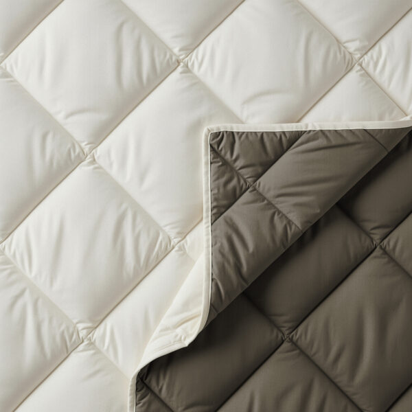 Lazy Dekbed Diamond Crème/Kaki 240 x 200 Met Kussenslopen - Afbeelding 4