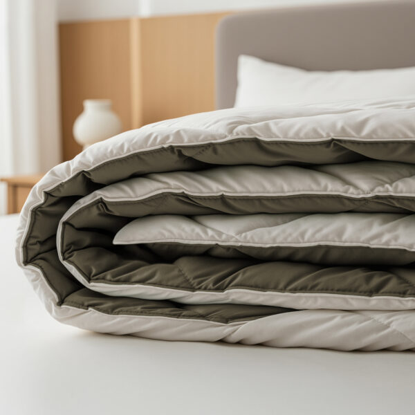 Lazy Dekbed Diamond Crème/Kaki 240 x 200 Met Kussenslopen - Afbeelding 5