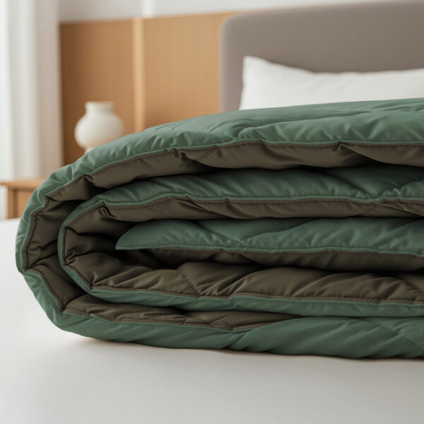 Lazy Dekbed Diamond Groen/Kaki 200 x 200 Met Kussenslopen - Afbeelding 5