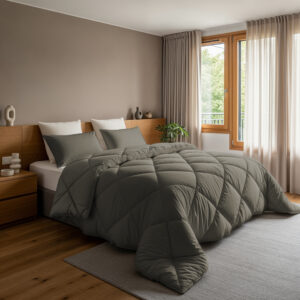 Lazy Dekbed Diamond Kaki 240 x 200 Met Kussenslopen