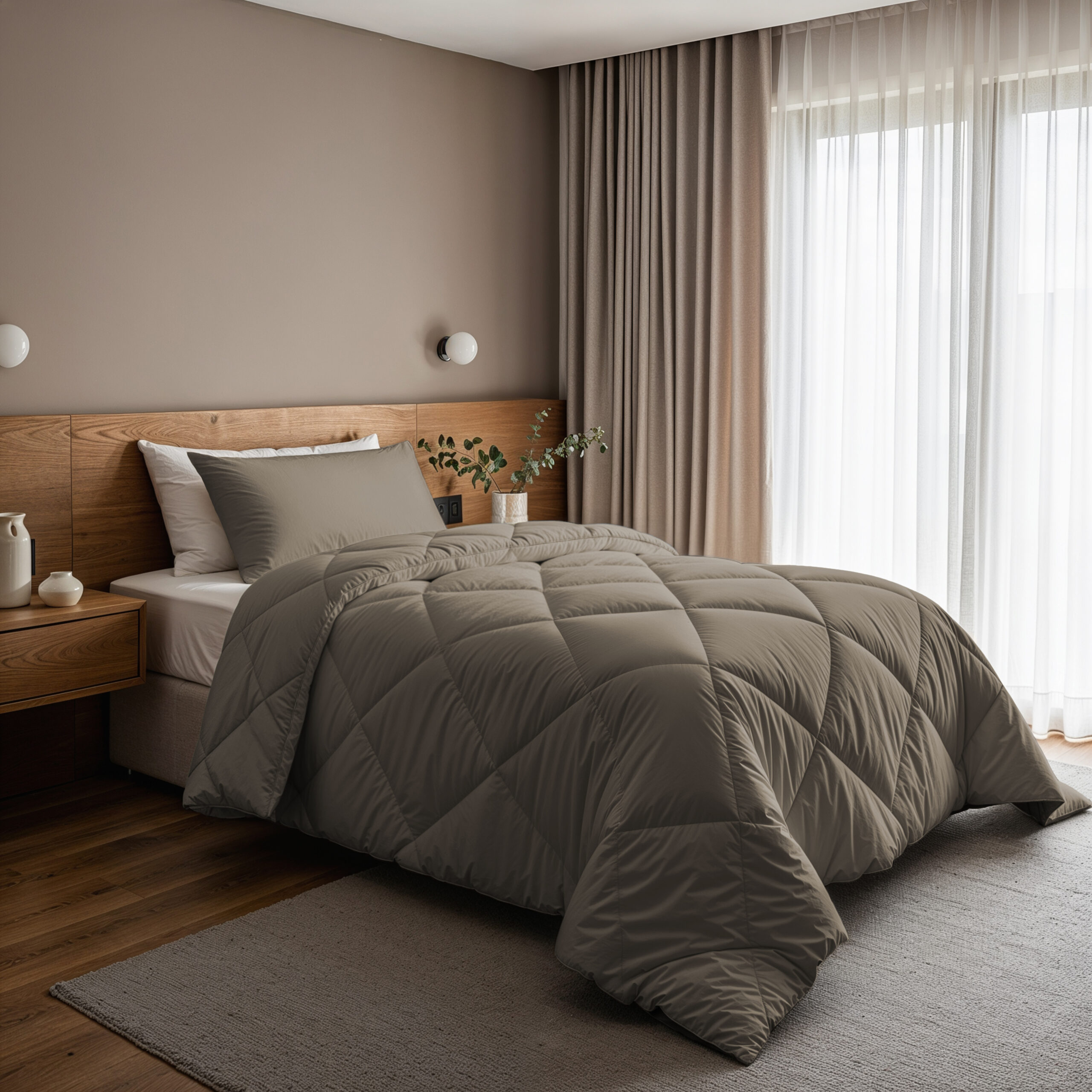 Lazy Dekbed Diamond Teak 140 x 200 Met Kussensloop