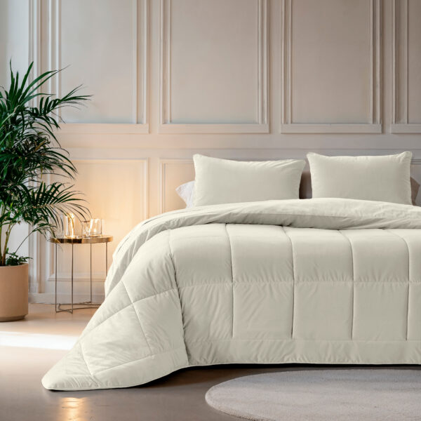 Lazy Velvet Dekbed Créme 240 x 200 - Afbeelding 2