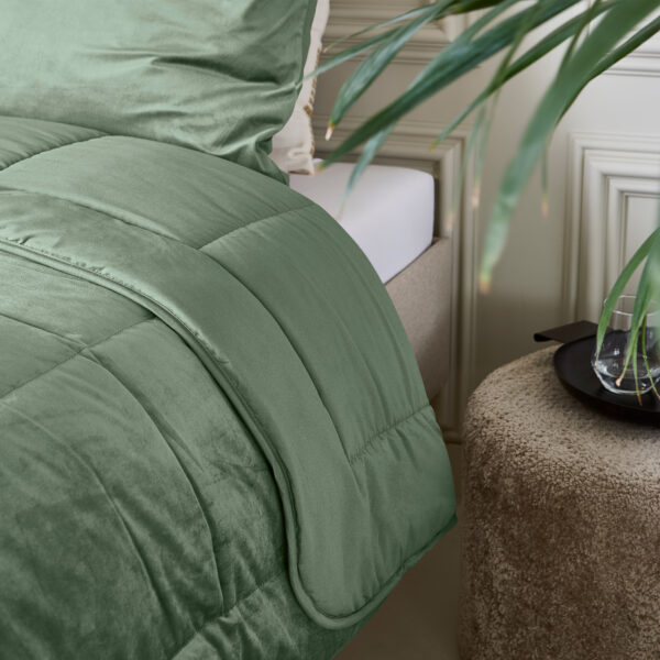 Lazy Velvet Dekbed Groen 140 x 200 - Afbeelding 3