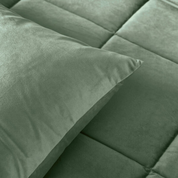 Lazy Velvet Dekbed Groen 140 x 200 - Afbeelding 4
