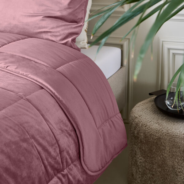 Lazy Velvet Dekbed Oud Roze 240 x 200 - Afbeelding 3