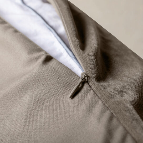 Lazy Velvet Dekbed Taupe/Grijs 140 x 200 - Afbeelding 5