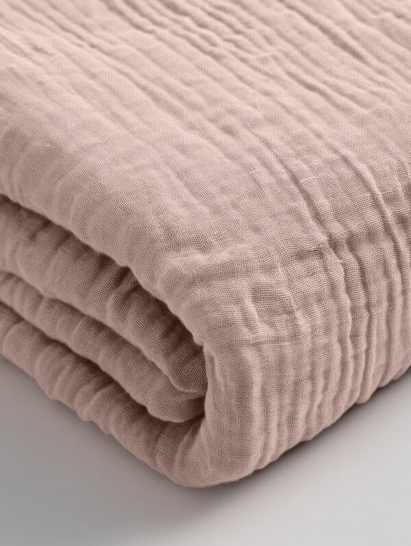 Mousseline Blush Roze 140 x 200 + 30 - Afbeelding 4