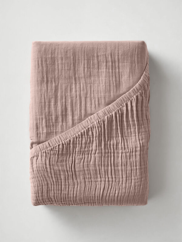 Mousseline Blush Roze 180 x 200 + 30