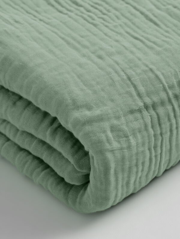 Mousseline Groen 140 x 200 + 30 - Afbeelding 4