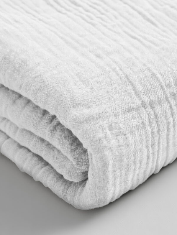 Mousseline Wit 180 x 200 + 30 - Afbeelding 4