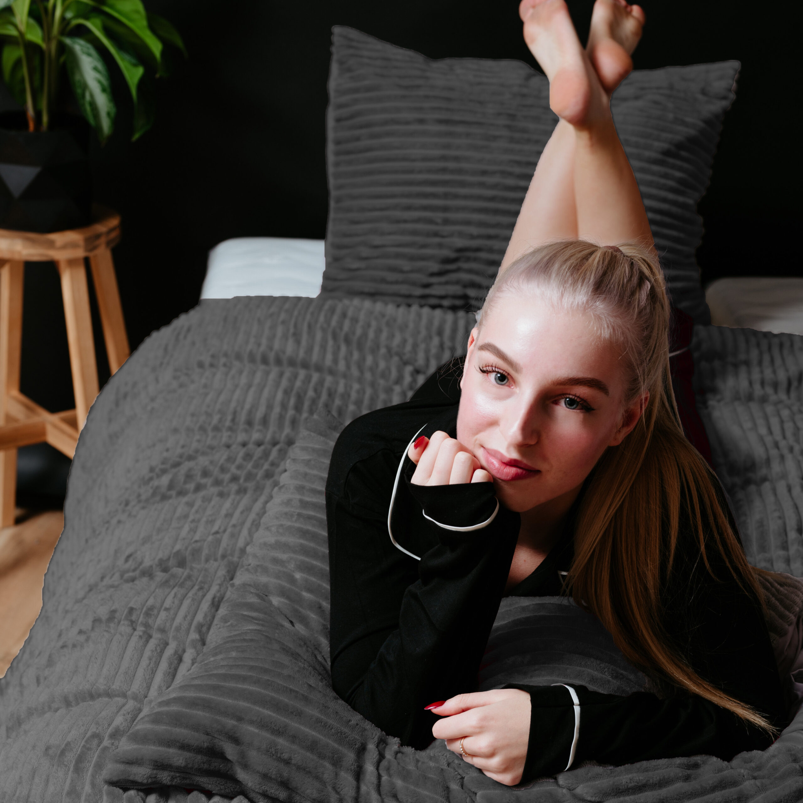 Cherine Grijs 200 x 200/220