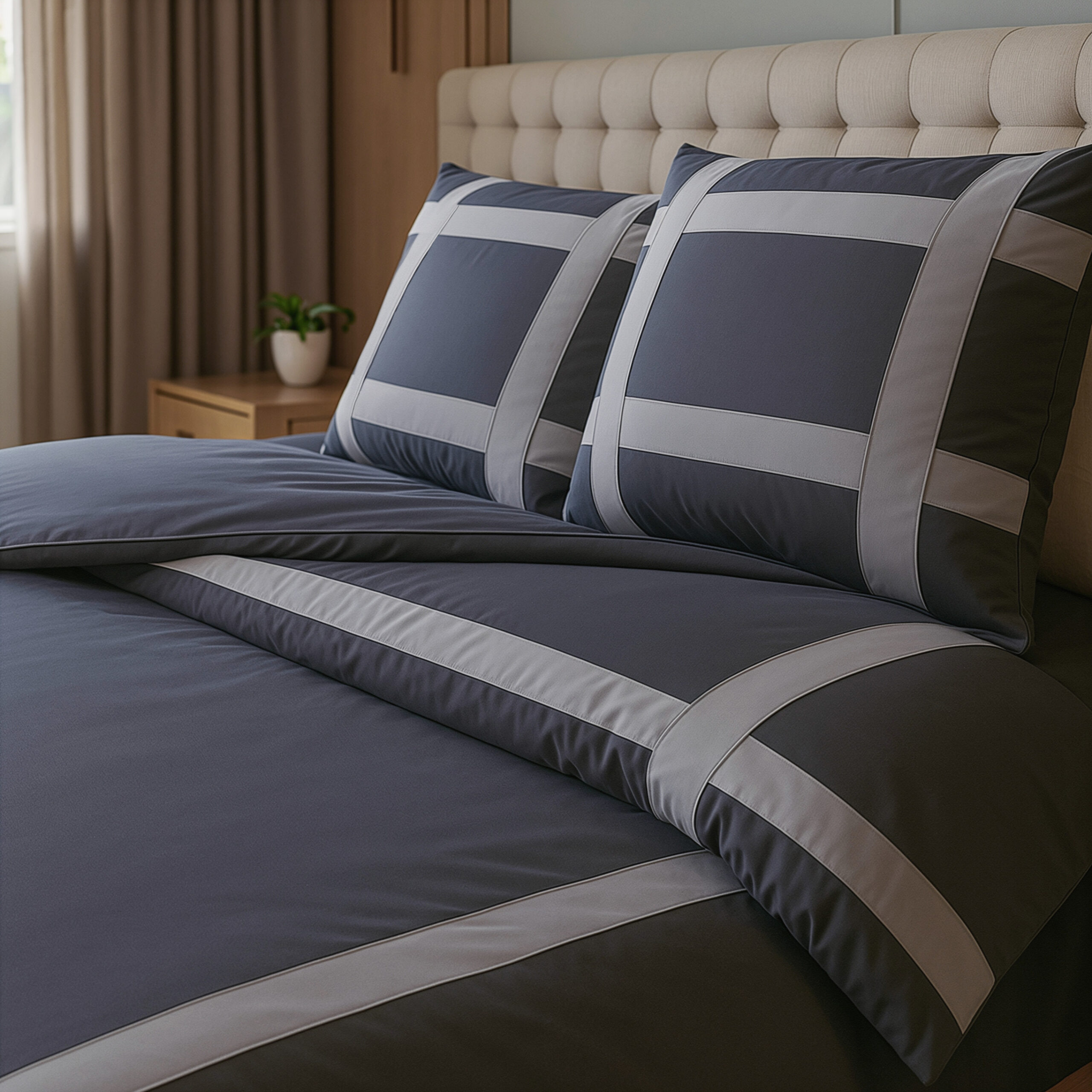 Chevron Teddy Taupe 200 x 200/220