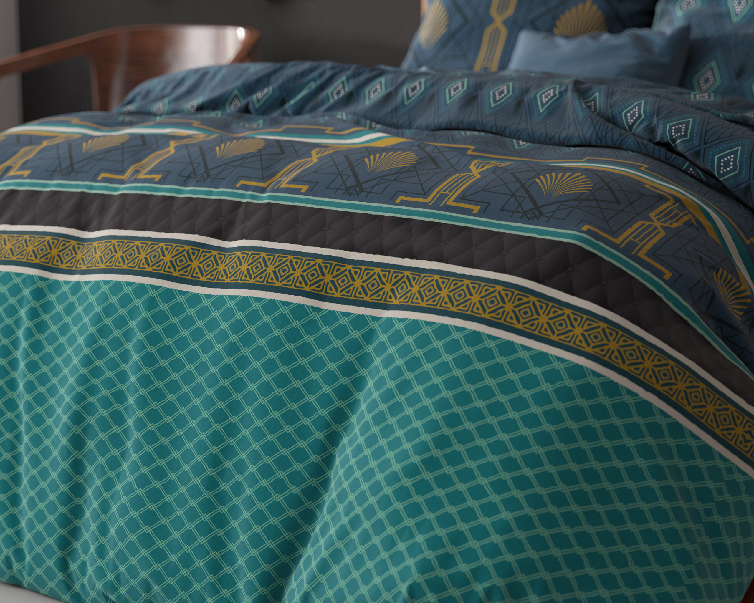 DH Flanel Dante Antraciet 240 x 220