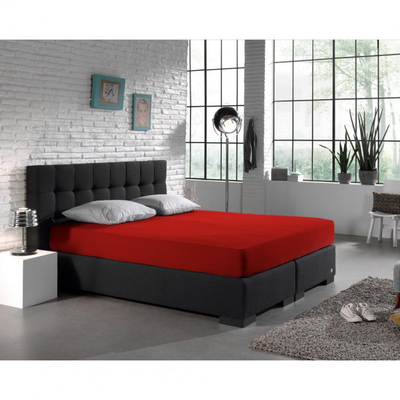 Dubbel Jersey 220 gr. Hoeslaken Wit 160/180 x 200/220