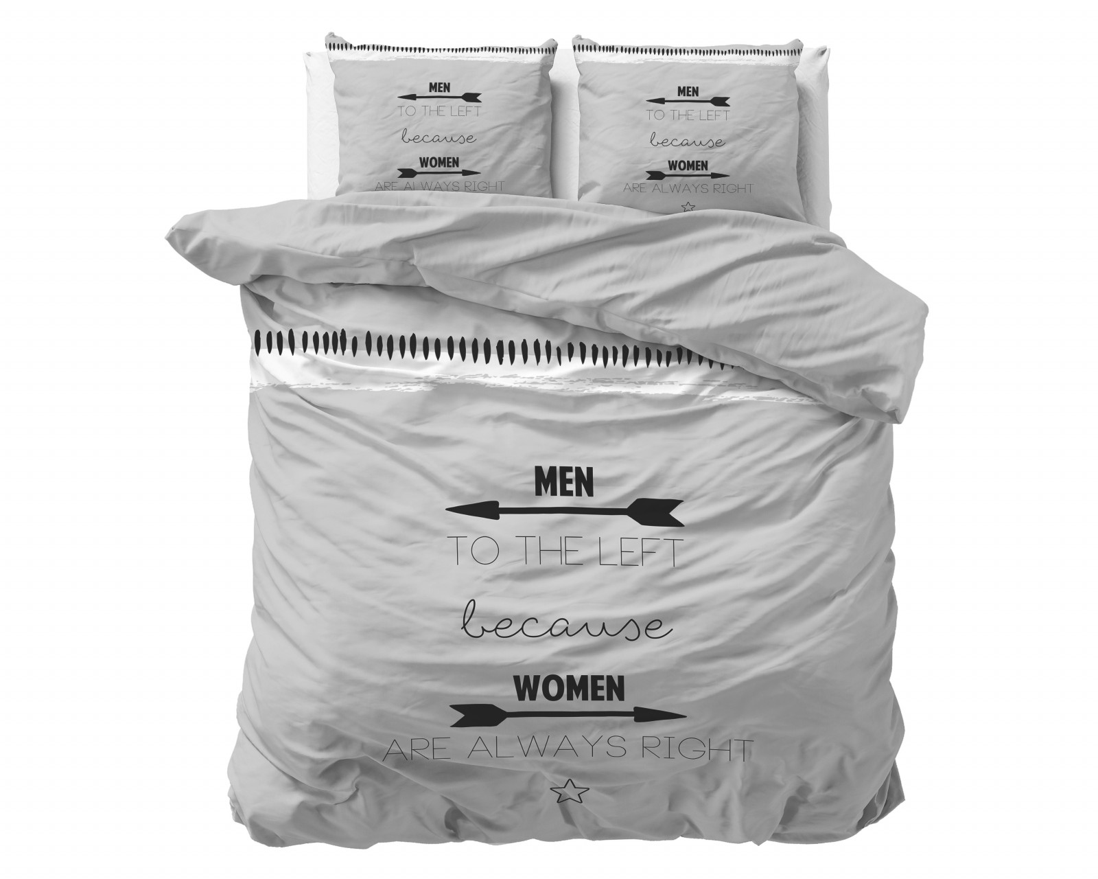 Egyptisch Katoen Uni Dekbedovertrek Grijs 240 x 200/260