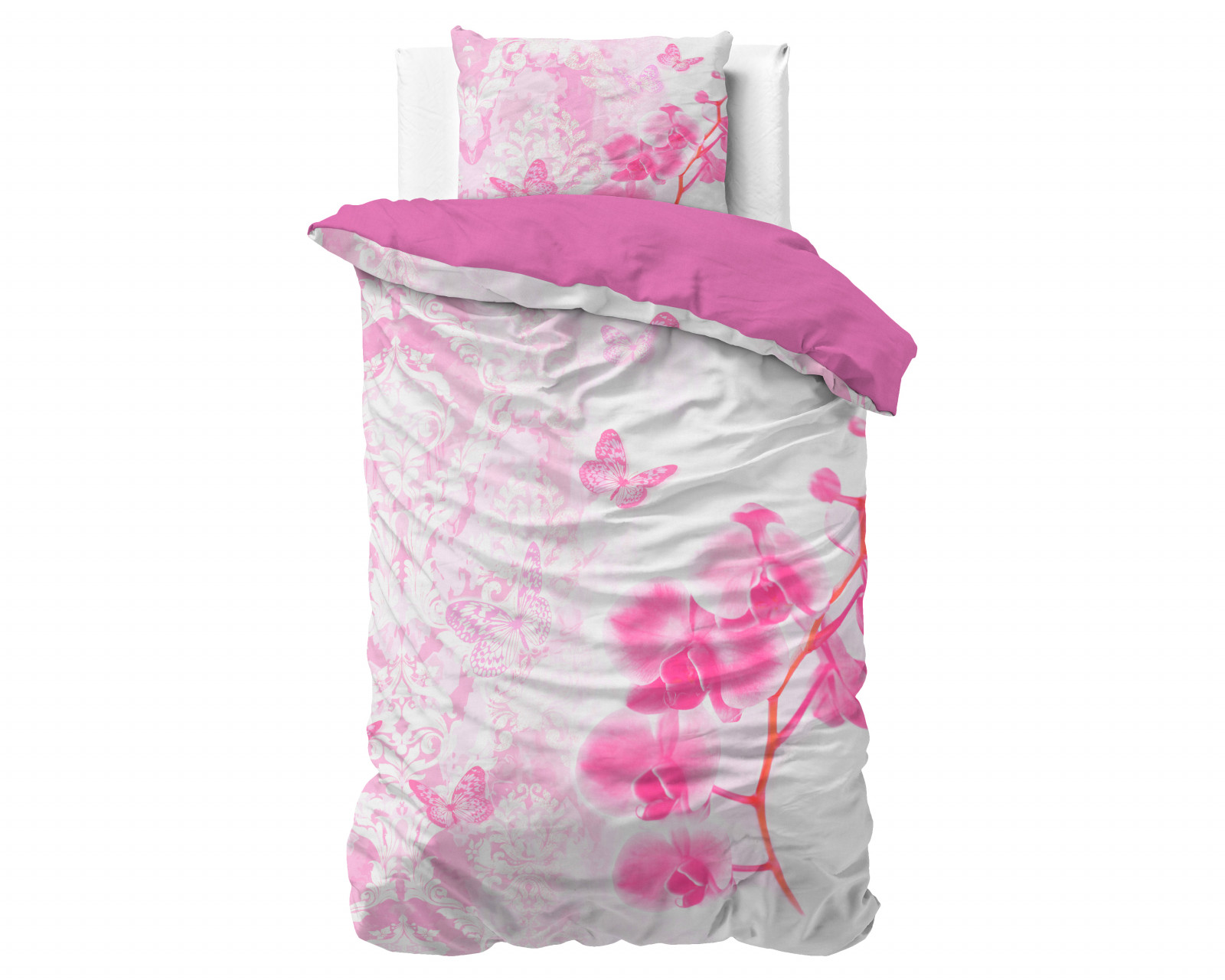 Egyptisch Katoen Uni Dekbedovertrek Wit 135 x 200