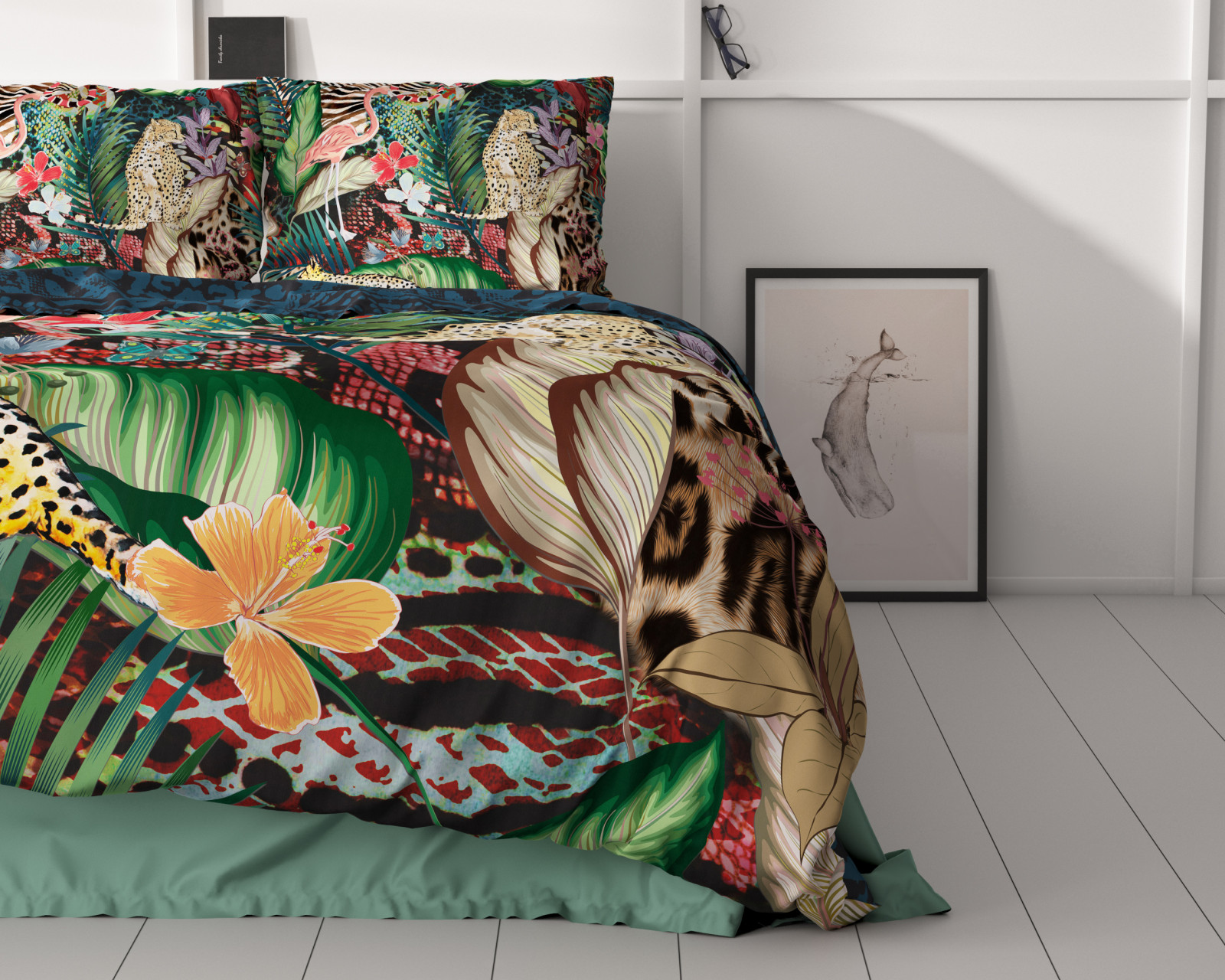 Egyptisch Katoen Uni Dekbedovertrek Zwart 135 x 200