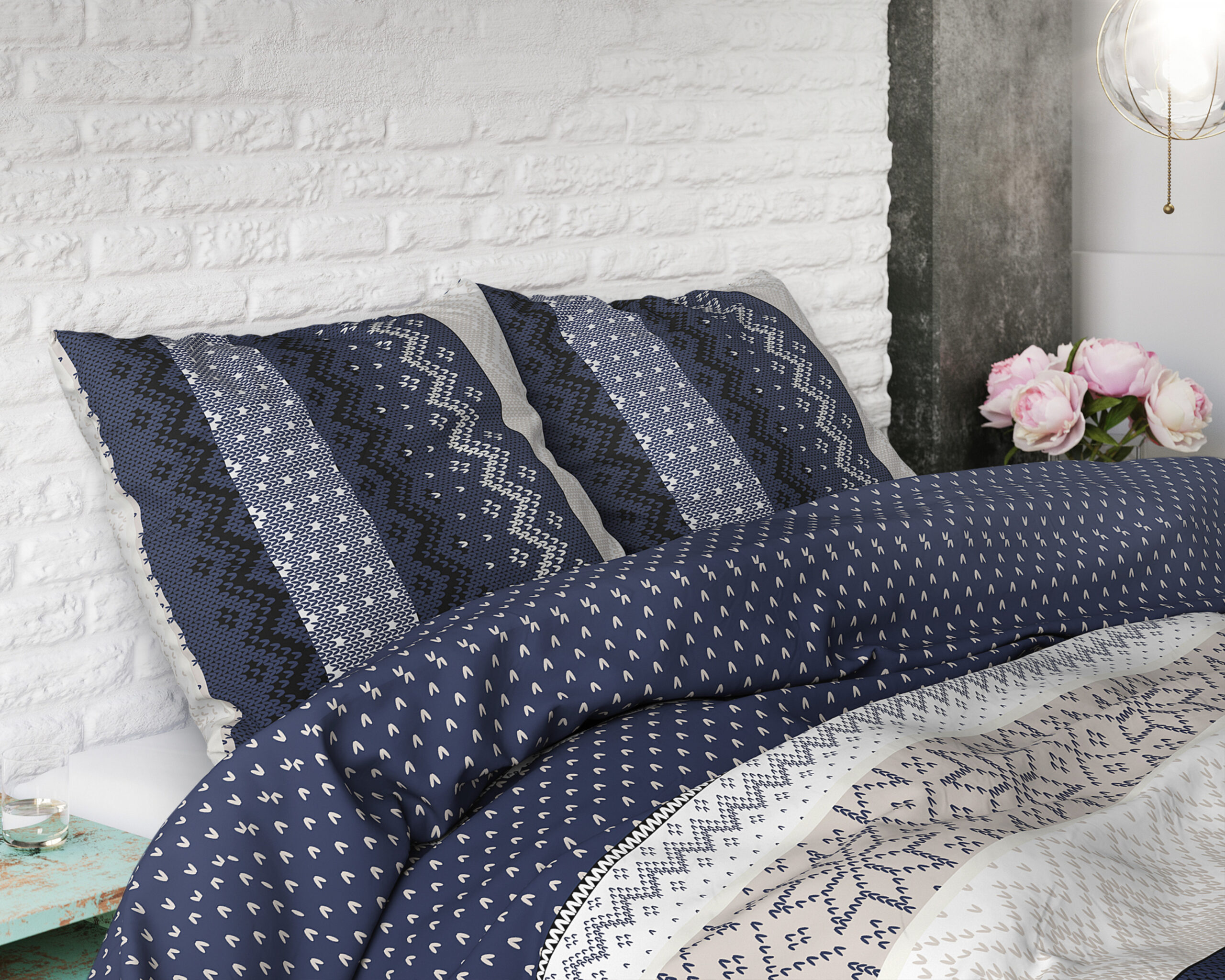 Feathers 3 Grijs 200 x 220