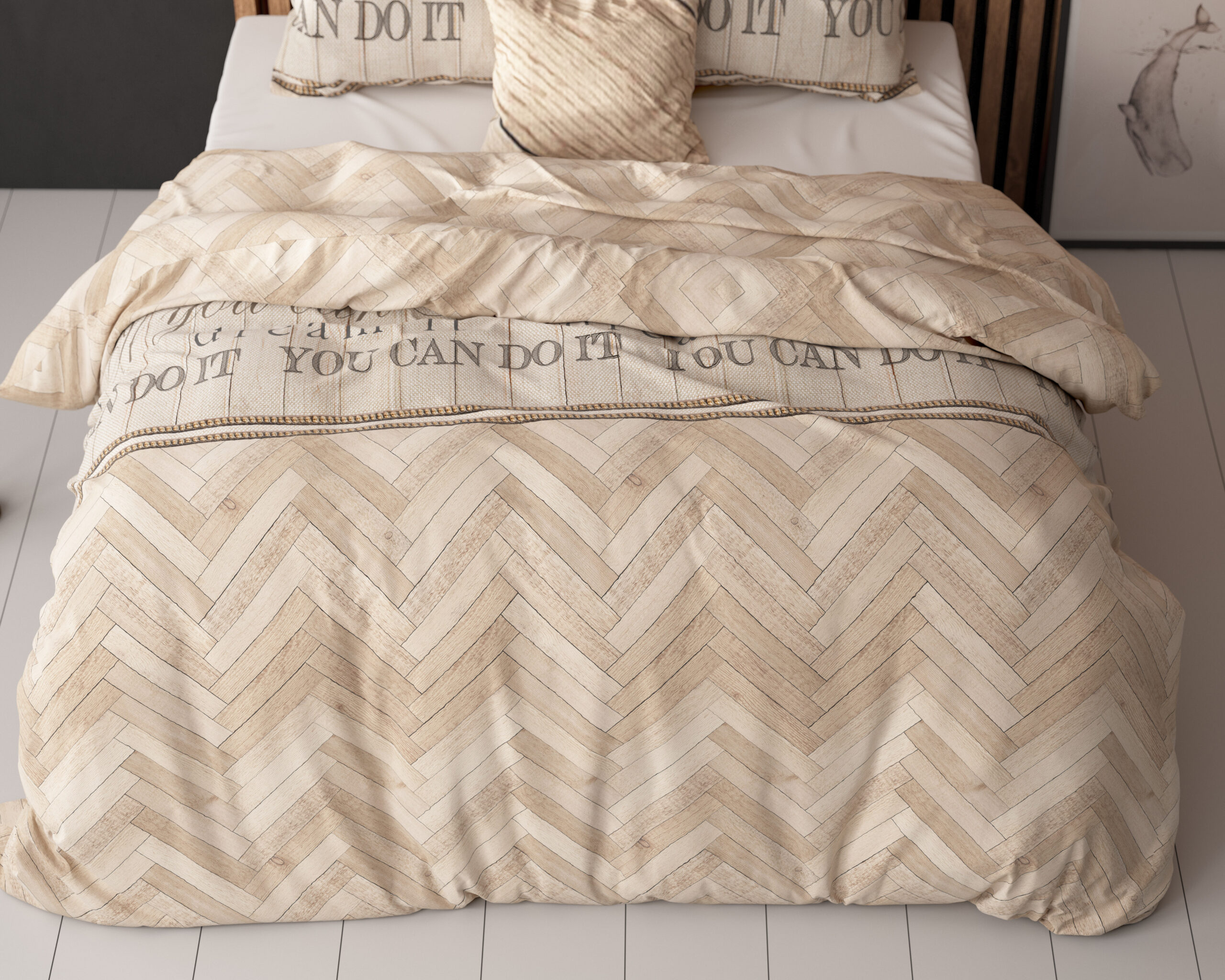 Flanel Caitlyn Sand 200 x 220