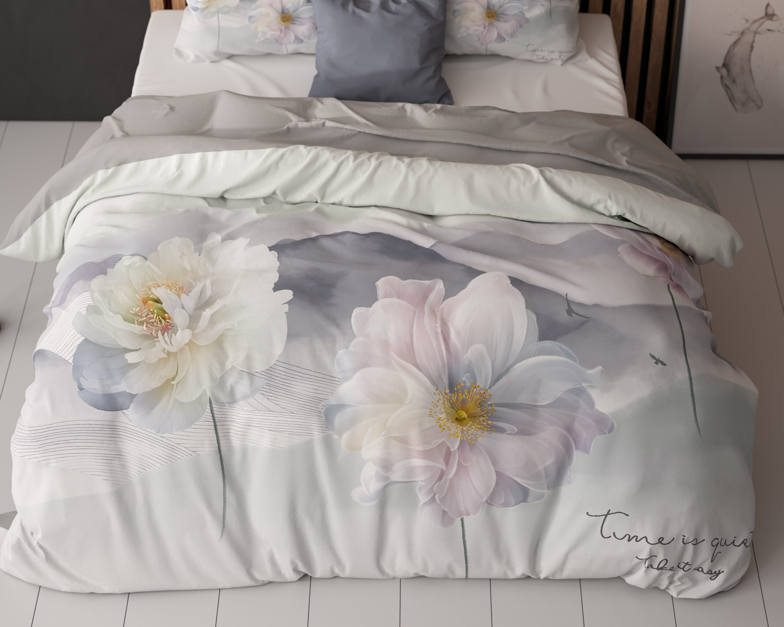 Flanel Cheng Antraciet 200 x 200/220