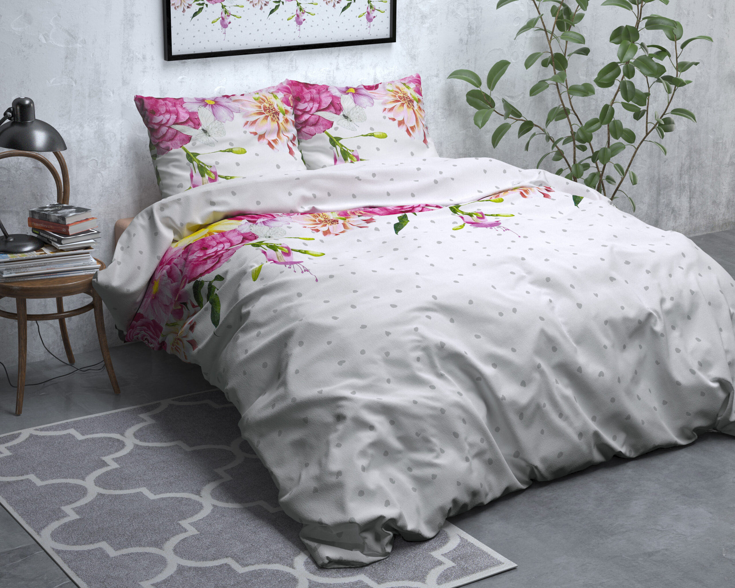 Flanel Jason Antraciet 240 x 200/220