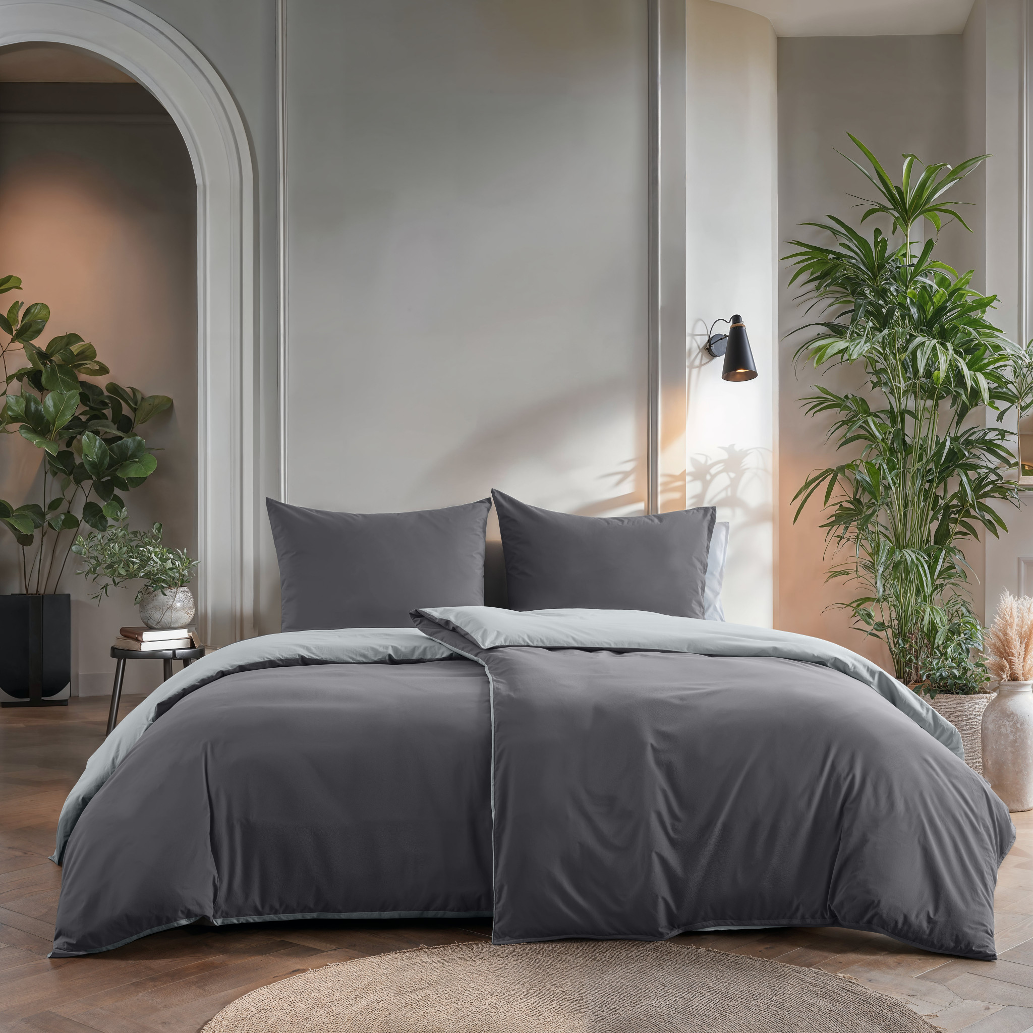 Golden leaf Antraciet 200 x 220